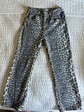 Oat New York Leopard Print denim